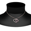 Load image into Gallery viewer, double-heart-open-pendant-with-pink-sapphire-in-FDPD10806-GSADRPI-NL-RG.jpg