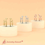 Load image into Gallery viewer, double-hoops-ear-cuffs-in-rose-gold-FDEAR11039-NL-RG