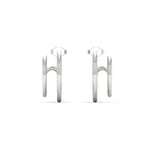 Load image into Gallery viewer, double-hoops-ear-cuffs-in-white-gold-FDEAR11039-NL-WG