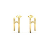 Load image into Gallery viewer, double-hoops-ear-cuffs-in-yellow-gold-FDEAR11039-NL-YG