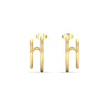 Load image into Gallery viewer, double-hoops-ear-cuffs-in-yellow-gold-FDEAR11039-NL-YG