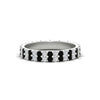 Load image into Gallery viewer, double-row-diamond-eternity-ring-1-ct-with-black-diamond-in-white-gold-FD11378BGBLACK-1.00CT-NL-WG