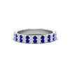 Load image into Gallery viewer, double-row-diamond-eternity-ring-1-ct-with-sapphire-in-white-gold-FD11378BGSABL-1.00CT-NL-WG