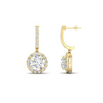 Load image into Gallery viewer, drop-diamond-halo-earrings-in-yellow-gold-FDEAR11129ANGLE1-NL-YG