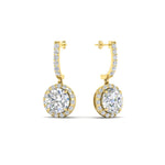 Load image into Gallery viewer, drop-diamond-halo-earrings-in-yellow-gold-FDEAR11129ANGLE1-NL-YG