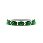 Load image into Gallery viewer, east-west-2-carat-marquise-emerald-wedding-ring-in-FD9939MQBGEMGRANGLE3-2.00CT-NL-WG