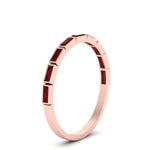 Load image into Gallery viewer, east-west-baguette-stack-ruby-wedding-band-in-rose-gold-FD123020BGRUDR-NL-RG.jpg