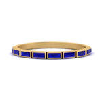 Load image into Gallery viewer, east-west-baguette-stack-sapphire-wedding-band-in-yellow-gold-FD123020BGSABL-NL-YG.jpg