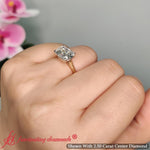Load image into Gallery viewer, east-west-cushion-2-tone-lab-diamond-engagement-ring-in-14k-yellow-gold-fdenr11539-fancyhand1