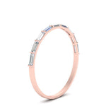 Load image into Gallery viewer, east-west-diamond-baguette-stacking-ring-in-rose-gold-FD123178B-NL-RG