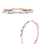 Load image into Gallery viewer, east-west-diamond-baguette-stacking-ring-in-rose-gold-FD123178B-NL-RG