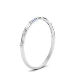 Load image into Gallery viewer, east-west-diamond-baguette-stacking-ring-in-white-gold-FD123178B-NL-WG