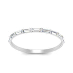 Load image into Gallery viewer, east-west-diamond-baguette-stacking-ring-in-white-gold-FD123178B-NL-WG
