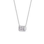 Load image into Gallery viewer, east-west-emerald-diamond-solitaire-pendant-in-white-gold-fdpd10538emangle2-1-00ct-nl-wg_c541bc1c-d982-4e8e-8e34-b47a33dcaf4a