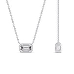 Load image into Gallery viewer, east-west-emerald-diamond-solitaire-pendant-in-white-gold-fdpd10538emangle3-1-00ct-nl-wg_93c58132-73ea-41d8-89e3-d91972f7feb2