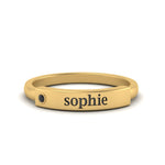 Load image into Gallery viewer, East West Name Signet Band