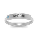 Load image into Gallery viewer, East West Name Signet Band