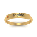 Load image into Gallery viewer, East West Name Signet Band