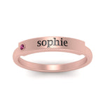 Load image into Gallery viewer, East West Name Signet Band