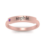 Load image into Gallery viewer, East West Name Signet Band