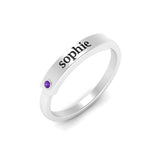 Load image into Gallery viewer, East West Name Signet Band