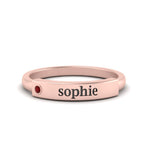 Load image into Gallery viewer, East West Name Signet Band