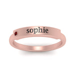 Load image into Gallery viewer, East West Name Signet Band