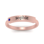 Load image into Gallery viewer, East West Name Signet Band