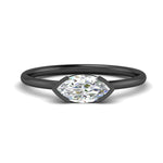 Load image into Gallery viewer, east-west-marquise-cut-solitaire-ring-in-black-gold-fdenr11664mqsleep-nl-bg.jpg?v=1768897912