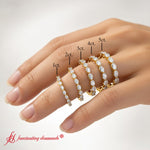 Load image into Gallery viewer, east-west-marquise-stacking-wedding-ring-in-yellow-gold-FDEWB8868MQ-size-chart-1