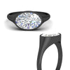 Load image into Gallery viewer, east-west-oval-bezel-engagement-ring-in-black-gold-fdenr11606ovrangle3-nl-bg