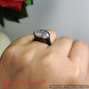 Load image into Gallery viewer, east-west-oval-bezel-lab-diamond-engagement-ring-in-14k-black-gold-fdenr11606