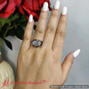 Load image into Gallery viewer, east-west-oval-bezel-lab-diamond-engagement-ring-in-14k-black-gold-fdenr11606