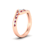 Load image into Gallery viewer, east-west-oval-pink-sapphire-wedding-band-ring-set-in-rose-gold-fdens7806ovgsadrpiangle2-nl-rg_fe28286d-d915-45cd-b511-8adb581b5094.jpg?v=1759992100