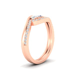 Load image into Gallery viewer, east-west-oval-wedding-band-ring-set-in-rose-gold-fdens7806ovangle2-nl-rg.jpg?v=1759991829