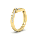 Load image into Gallery viewer, east-west-oval-wedding-band-ring-set-in-yellow-gold-fdens7806ovangle2-nl-yg.jpg?v=1759991829