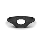 Load image into Gallery viewer, east-west-semi-mount-bezel-engagement-ring-in-black-gold-fdenr11606smr-nl-bg