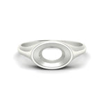 Load image into Gallery viewer, east-west-semi-mount-bezel-engagement-ring-in-white-gold-fdenr11606smr-nl-wg