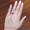 Load image into Gallery viewer, Round Secret Halo Lab Grown Ring with Half Eternity Band