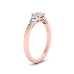 Load image into Gallery viewer, elegant-lab-round-cut-ring-with-side-tapered-diamonds-in-FD10590RORANGLE3-NL-RG