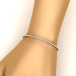 Load image into Gallery viewer, Elegant Round Diamond Bangle Bracelet