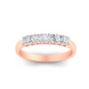 Load image into Gallery viewer, elegant-seven-stone-radiant-band-in-rose-gold-FD8008RABANGLE5-0.50CT-NL-RG