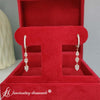 Load image into Gallery viewer, elegant-teardrop-chandelier-diamond-earrings-in-rose-gold-fdear11521-nl-rg-1