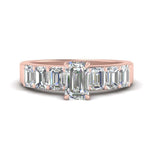 Load image into Gallery viewer, Emerald Cut Luxury Engagement Ring