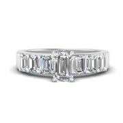 Emerald Cut Luxury Engagement Ring
