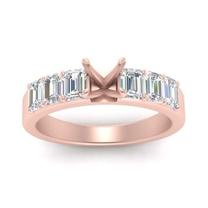 Semi Mount Luxurious Engagement Ring