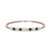 Load image into Gallery viewer, Dual Chain Round Diamond Bar Bracelet