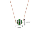 Load image into Gallery viewer, emerald-ball-pendant-0.70-ct-in-FDPD8433GEMGR-NL-RG