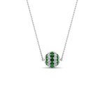 Load image into Gallery viewer, emerald-ball-pendant-0.70-ct-in-FDPD8433GEMGR-NL-WG