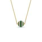Load image into Gallery viewer, emerald-ball-pendant-0.70-ct-in-FDPD8433GEMGR-NL-YG